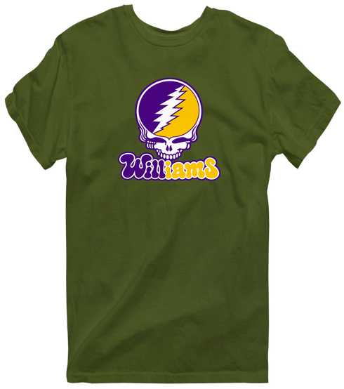 Williams Stealie Premium Unisex T-Shirt — Design: Williams College — Military Green