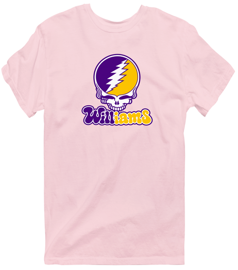 Williams Stealie Premium Unisex T-Shirt — Design: Williams College — Light Pink
