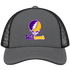 Williams Stealie Premium Unisex Trucker Cap — Design: Williams College — Charcoal/Black