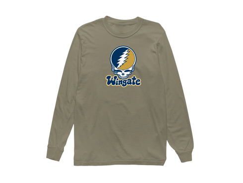 Wingate Stealie Premium Unisex Long-Sleeve — Design: Wingate University — Sandstone