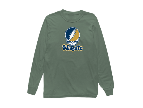 Wingate Stealie Premium Unisex Long-Sleeve — Design: Wingate University — Light Green