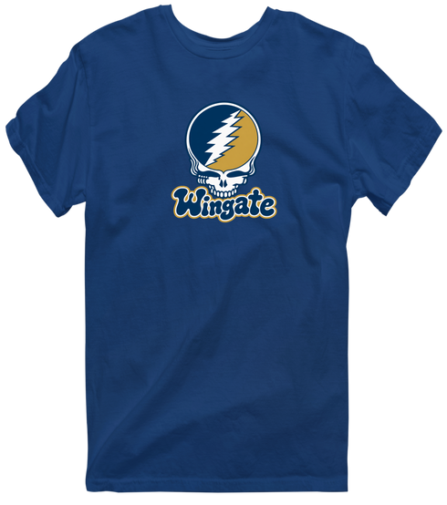 Wingate Stealie Premium Unisex T-Shirt — Design: Wingate University — Navy