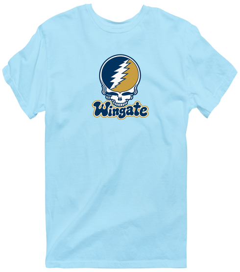 Wingate Stealie Premium Unisex T-Shirt — Design: Wingate University — Light Blue