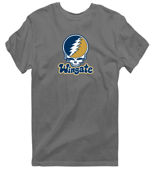Wingate Stealie Premium Unisex T-Shirt — Design: Wingate University — Charcoal