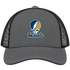 Wingate Stealie Premium Unisex Trucker Cap — Design: Wingate University — Charcoal/Black