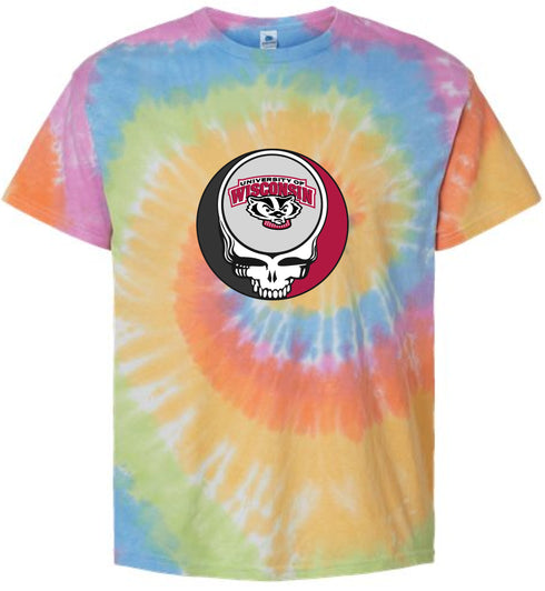 University of Wisconsin Stealie Tie-Dye T-Shirt