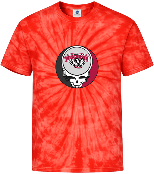 University of Wisconsin Stealie Tie-Dye T-Shirt