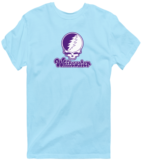 Whitewater Stealie Premium Unisex T-Shirt — Design: Wisconsin-Whitewater University of — Light Blue