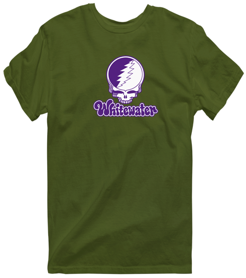 Whitewater Stealie Premium Unisex T-Shirt — Design: Wisconsin-Whitewater University of — Military Green