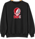Worcester Poly Stealie Premium Unisex Crewneck — Design: Worcester Polytechnic Institute — Black