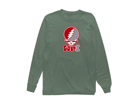 Worcester Poly Stealie Premium Unisex Long-Sleeve — Design: Worcester Polytechnic Institute — Light Green