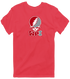 Worcester Poly Stealie Premium Unisex T-Shirt — Design: Worcester Polytechnic Institute — Heather Red