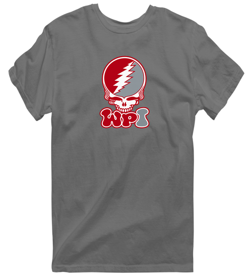 Worcester Poly Stealie Premium Unisex T-Shirt — Design: Worcester Polytechnic Institute — Charcoal