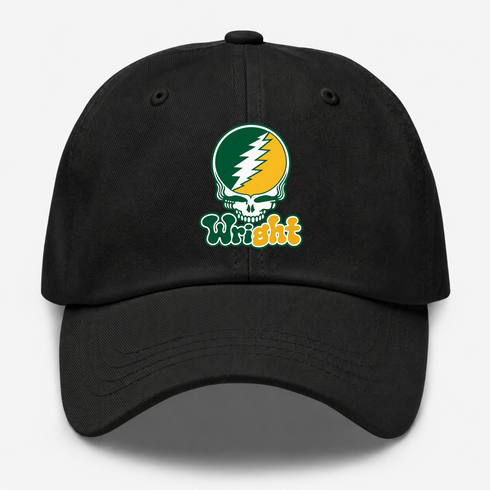 Wright State Stealie Premium Unisex Dad Hat — Design: Wright State University — Black