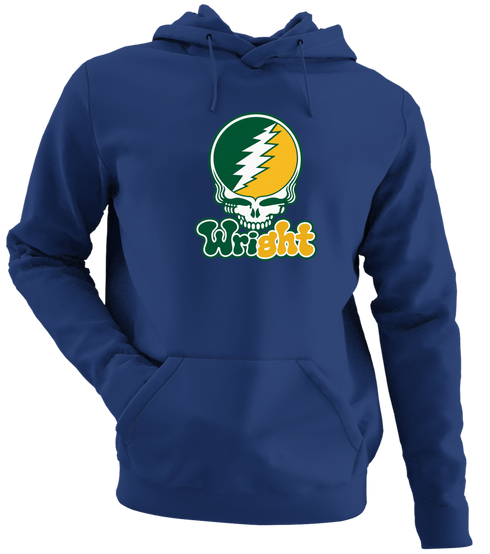 Wright State Stealie Premium Unisex Hoodie — Design: Wright State University — Navy