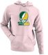 Wright State Stealie Premium Unisex Hoodie — Design: Wright State University — Light Pink