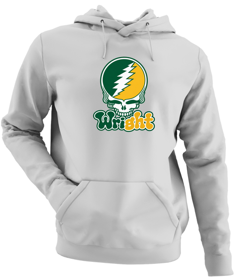 Wright State Stealie Premium Unisex Hoodie — Design: Wright State University — Sport Grey