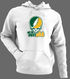 Wright State Stealie Premium Unisex Hoodie — Design: Wright State University — White/Grey