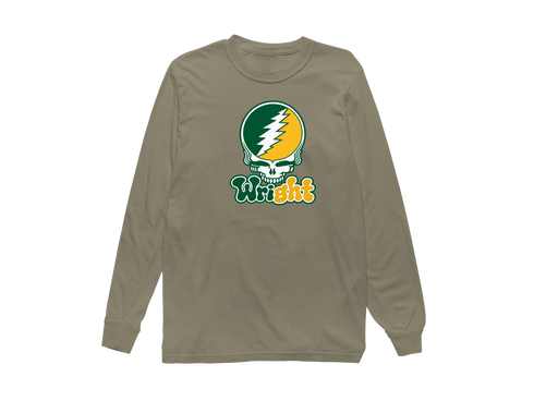 Wright State Stealie Premium Unisex Long-Sleeve — Design: Wright State University — Sandstone