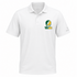 Wright State Stealie Premium Unisex Polo — Design: Wright State University — White