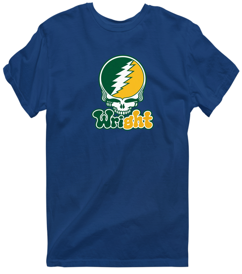 Wright State Stealie Premium Unisex T-Shirt — Design: Wright State University — Navy