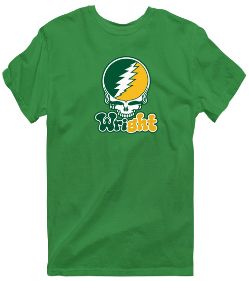 Wright State Stealie Premium Unisex T-Shirt — Design: Wright State University — Irish Green