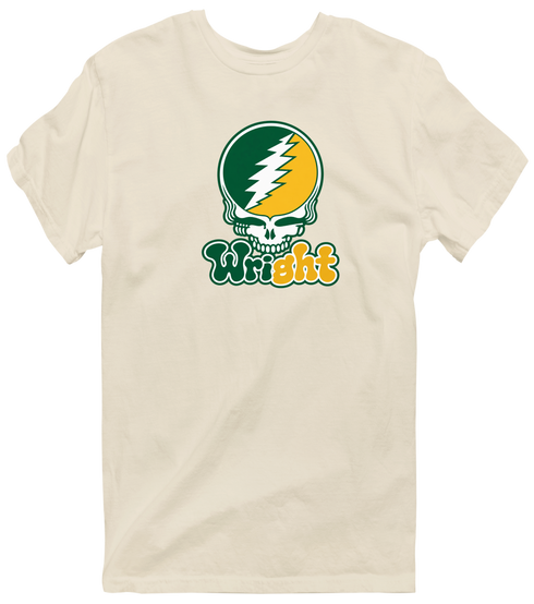 Wright State Stealie Premium Unisex T-Shirt — Design: Wright State University — Sand