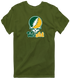 Wright State Stealie Premium Unisex T-Shirt — Design: Wright State University — Military Green