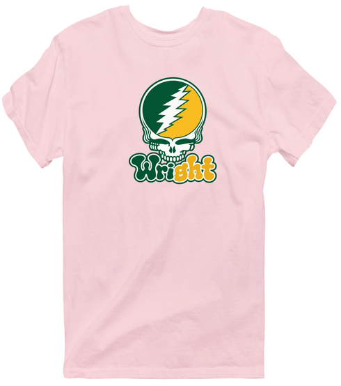 Wright State Stealie Premium Unisex T-Shirt — Design: Wright State University — Light Pink