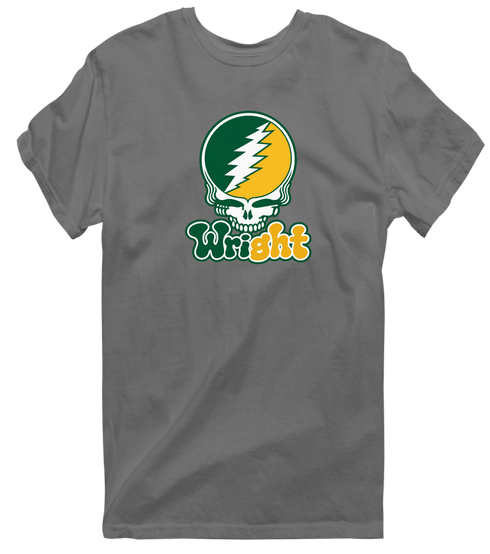 Wright State Stealie Premium Unisex T-Shirt — Design: Wright State University — Charcoal