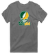 Wright State Stealie Premium Unisex T-Shirt — Design: Wright State University — Charcoal