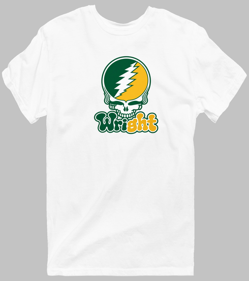 Wright State Stealie Premium Unisex T-Shirt — Design: Wright State University — White