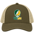 Wright State Stealie Premium Unisex Trucker Cap — Design: Wright State University — Moss/Khaki