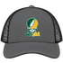 Wright State Stealie Premium Unisex Trucker Cap — Design: Wright State University — Charcoal/Black