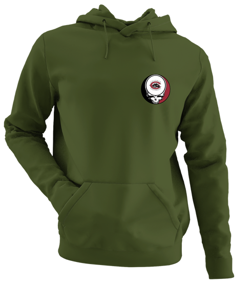 Chapman - Premium Grateful Dead Left Chest Hoodie - Military Green - 7