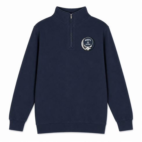 Marietta - Premium Grateful Dead Quarter-Zip Pullover - Navy - 3