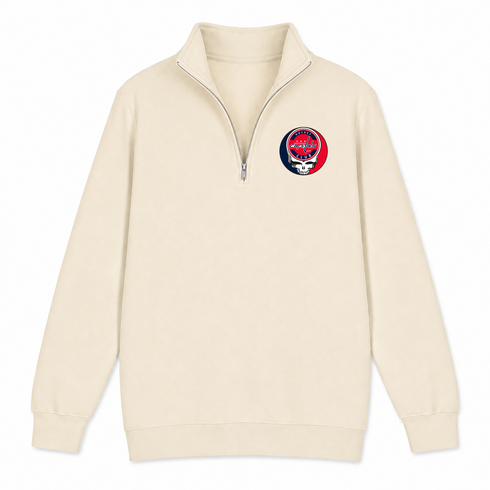Washington Capitals - Premium Grateful Dead Quarter-Zip Pullover - Sand - 2