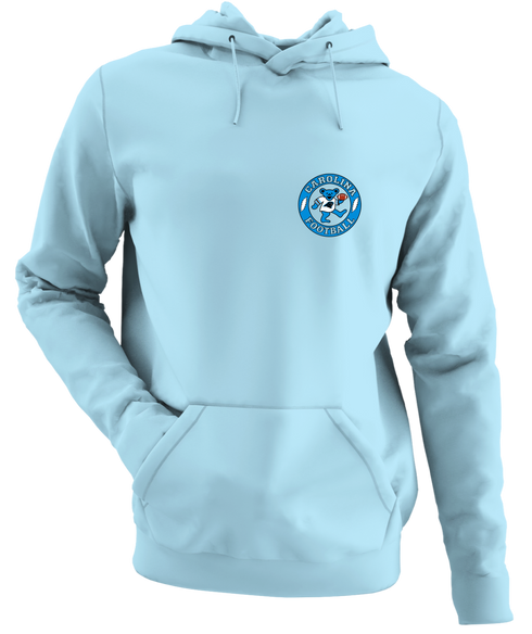Carolina Football Dancing Bear - Premium Grateful Dead Left Chest Hoodie - Light Blue