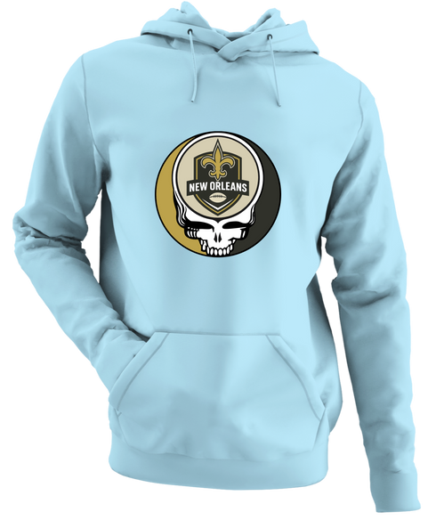 New Orleans Football - Premium Grateful Dead Hoodie - Light Blue - 1