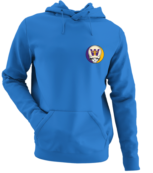 Williams - Premium Grateful Dead Left Chest Hoodie - Royal