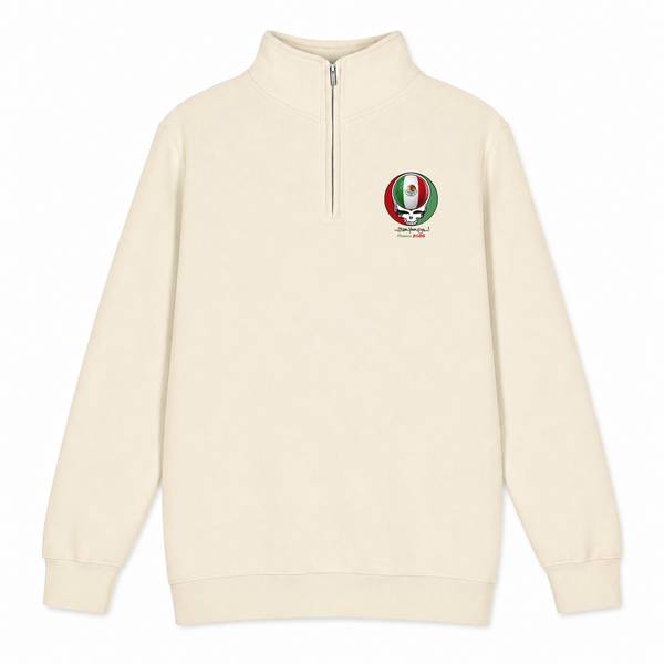 Mexico FIFA World Cup - Premium Grateful Dead Quarter-Zip Pullover - Sand - 1