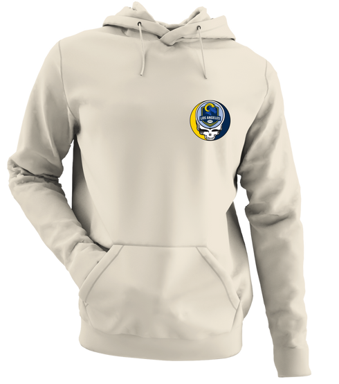 Los Angeles Football - Premium Grateful Dead Left Chest Hoodie - Sand - 3