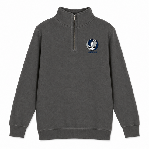 Longwood - Premium Grateful Dead Quarter-Zip Pullover - Charcoal - 5