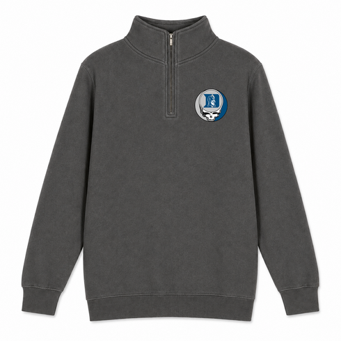 Duke University - Premium Grateful Dead Quarter-Zip Pullover - Charcoal - 5