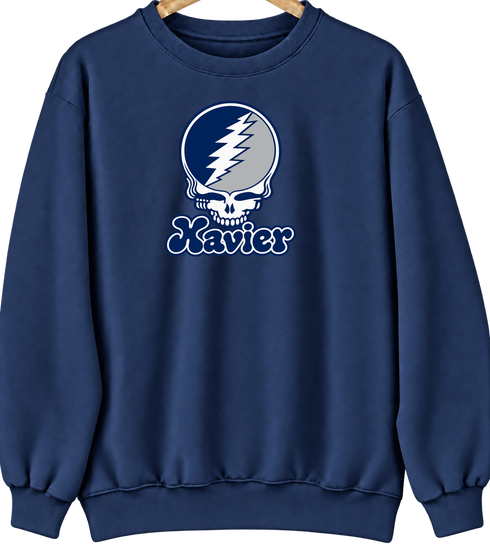 Xavier Stealie Premium Unisex Crewneck — Navy