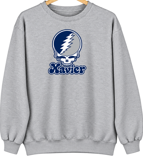 Xavier Stealie Premium Unisex Crewneck — Sport Grey