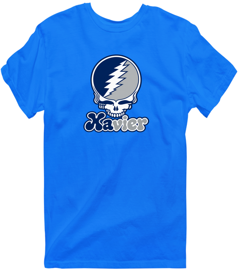 Xavier Stealie Premium Unisex T-Shirt — Design: Xavier University — Royal