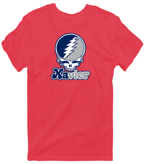 Xavier Stealie Premium Unisex T-Shirt — Design: Xavier University — Heather Red