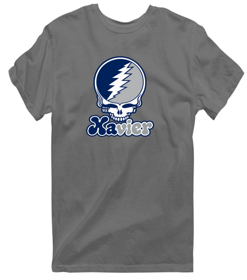 Xavier Stealie Premium Unisex T-Shirt — Design: Xavier University — Charcoal