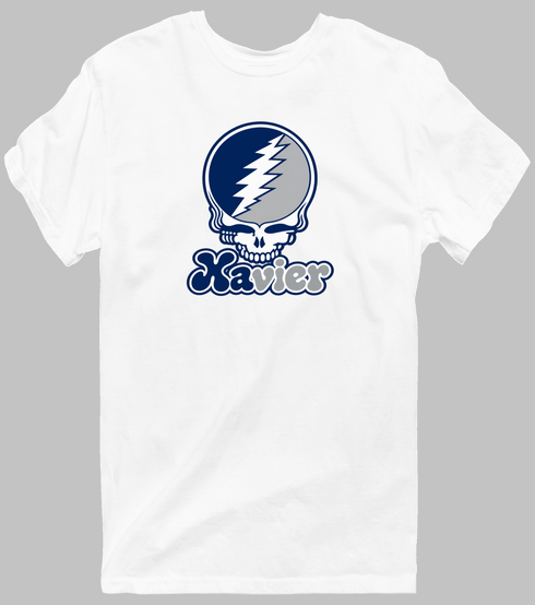 Xavier Stealie Premium Unisex T-Shirt — Design: Xavier University — White